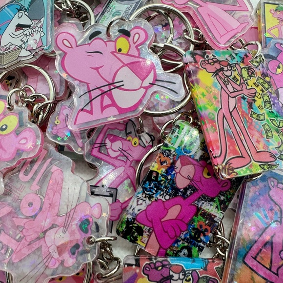 Cute Pink Cat KBK Keychains - Picture 1 of 9